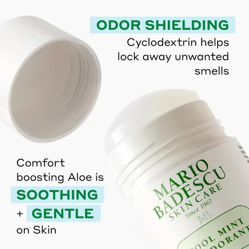 Vista 2 de Mario Badescu Aluminum Free Deodorant for Women & Men Baking Soda & Paraben Free Underarm Odor Protection for All-Day Freshness Gentle on Skin