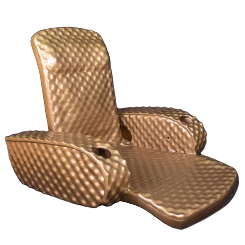 Vista 10 de TRC Recreation Silla Baja plegable de espuma para piscina, tumbona flotante portátil súper suave con 2 portavasos para artículos esenciales