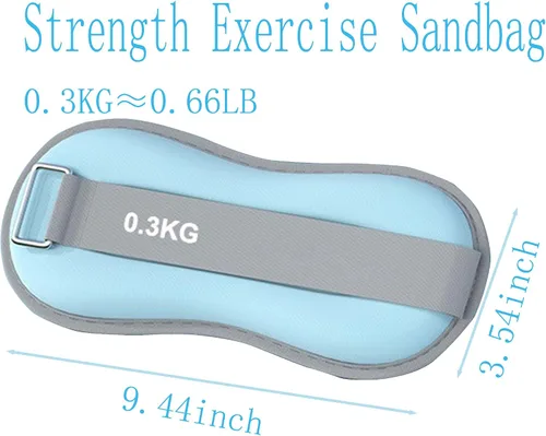 Vista 2 de Exercise sandbags for men and women for hand and ankle weights, wrist weights, yoga, walking, aerobics, dance practice and other fitness exercises