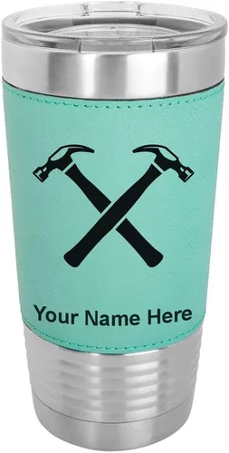 Vista 20 de LaserGram Personalized 20oz Tumbler, Hammers (Baseball Style)