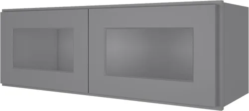 Vista 49 de LOVMOR Armarios de pared, botiquines con puertas de cierre suave, muebles decorativos para salas de estar, dormitorios, cocinas, lavanderías, gris