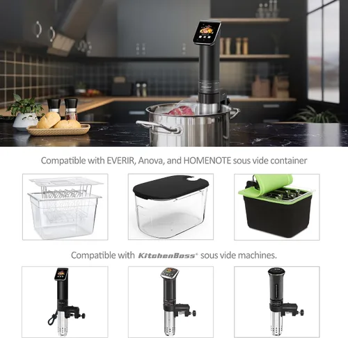 Vista 5 de Reemplazo de abrazadera de soporte Sous Vide para todos los KitchenBoss Sous-Vide BK300 Sous Vide Cooker Fixing Bracket, Compatible with all