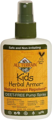 Vista 11 de All Terrain Herbal Armor para niños, aerosol natural repelente de insectos sin DEET