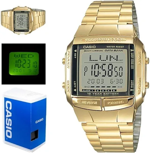 Vista 5 de Casio Reloj digital dorado y negro - Oro Talla única DB-360G-9A Oro Digital