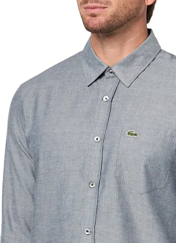 Vista 3 de Lacoste Camisa de algodón de ajuste regular para hombre
