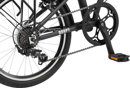 Vista 6 de Schwinn Adapt U Bicicleta plegable, ruedas de 20 pulgadas, 7 velocidades, azul acero
