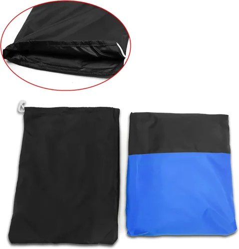 Vista 2 de uxcell L 190T Protector contra la Lluvia y el Polvo en Negro y Azul para Patinete y Motocicleta Honda de 86 Pulgadas