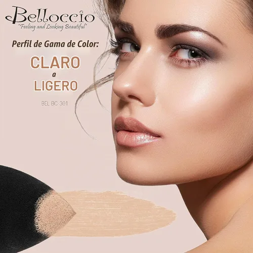 Vista 3 de Belloccio Corrector de maquillaje de sombra justa de alta definición Tarro