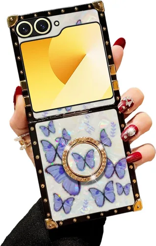 Vista 20 de Funda para S23 Ultra, Galaxy S23 Ultra para mujer, funda a prueba de golpes, TPU retro, elegante, clásica, borde de lujo, protección completa