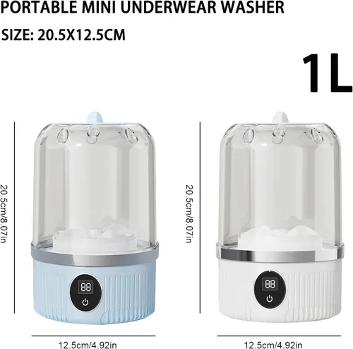 Vista 7 de 2025 Lavadora Mini Portátil Mejorada Para Viaje, lavadora de ropa interior - Limpieza Profunda de Calcetines, Ropa Interior, Ropa de Bebé