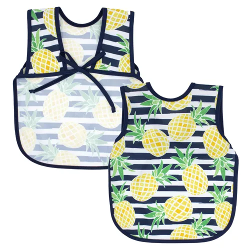 Vista 25 de BapronBaby Galletas y leche Bapron – Babero más seguro sin lazo para el cuello para bebés y niños pequeños – Suave impermeable resistente a