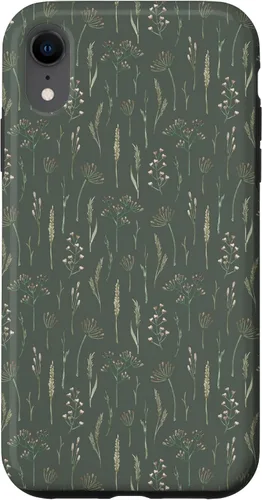 Vista 25 de Neutral Boho Dried Wildflower Meadow Botanical (Olive) Case for iPhone 17
