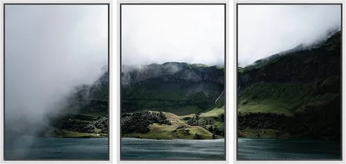 Vista 59 de wall26 Lienzo enmarcado para pared, juego de arte de selva, rana, hoja de palmera, naturaleza, desierto, arte moderno, realismo, decorativo