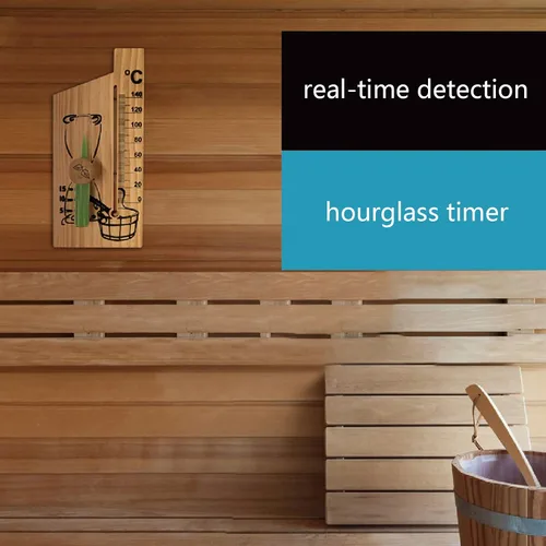 Vista 6 de ljhnba Termómetro de sauna Termómetro digital de alta precisión para sala de sauna Medidor de temperatura Medidor de temperatura Rango de medición