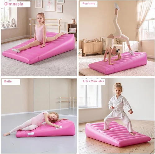 Vista 7 de MABOZOO Colchoneta inflable de cuña de gimnasia, base de llenado de agua