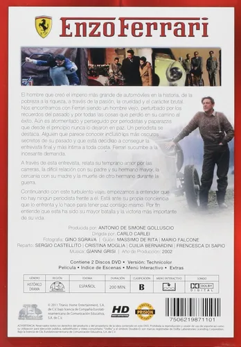 Vista 2 de Enzo Ferrari Miniserie En Espanol 2 DVD's Multiregion