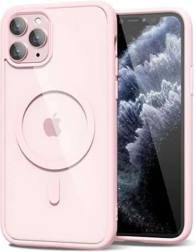 Vista 233 de oakxco Funda magnética transparente compatible con Magsafe, bonita funda delgada y transparente de poliuretano termoplástico no amarillenta, carcasa