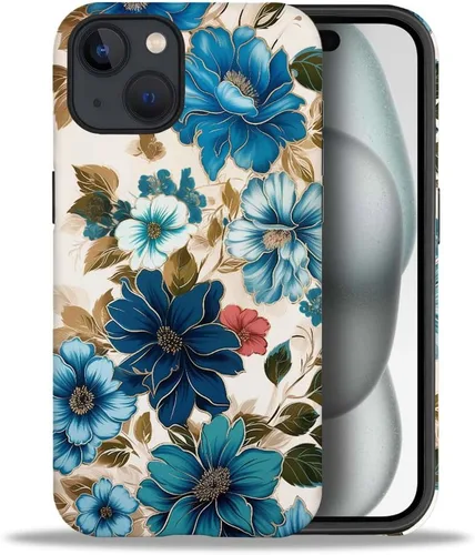 Vista 8 de CARLOCA Compatible con iPhone 12, Funda de Art Deco con patrón, TPU suave + PC duro 2 en 1, Funda protectora única con patrón, antiarañazos, TPU