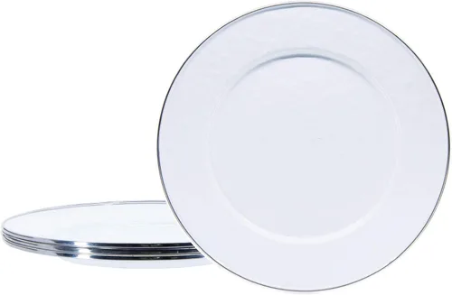 Vista 17 de Golden Rabbit Platos llanos esmaltados, 10.5 pulgadas, americana, juego de 4 Set of 4 Plates, 10.5 inch
