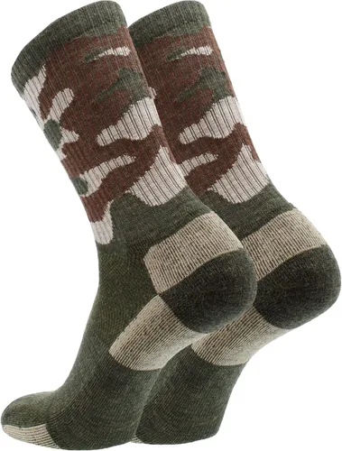 Vista 17 de TCK Calcetines de lana merino para hombres y mujeres para senderismo, caza, ciclismo de montaña, longitud de la tripulación para botas