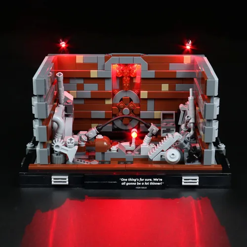 Vista 4 de BrickBling Kit de luz LED compatible con el compactador de basura Lego