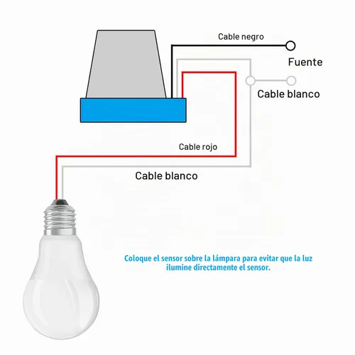 Vista 4 de Interruptor de fotocélula de 12 V 10 A, interruptor automático de sensor de luz de fotocélula de encendido/apagado automático, interruptor de luz a