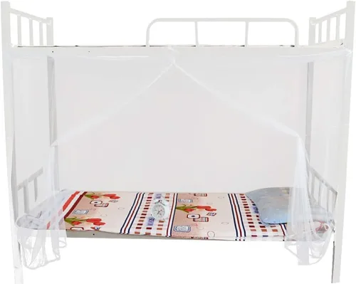 Vista 2 de Red de dosel para cama, tamaño individual/matrimonial/queen, color blanco