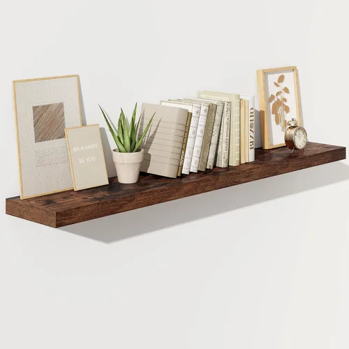 Vista 52 de Fun Memories Estantes flotantes – Estante de pared de 9.3 pulgadas de profundidad para decoración y almacenamiento – Estantería de exhibición