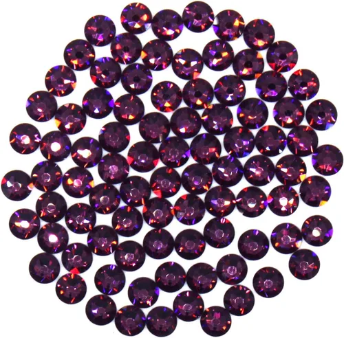 Vista 2 de Preciosa Viva Rhinestones Sin Hotfix Flatback - Rubí - SS12 (0.118 in) - Elige tu cantidad (72)