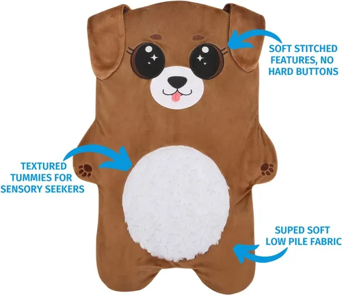 Vista 3 de Almohadilla de regazo con peso para niños, 5 libras o peso personalizado de hasta 20 libras, 23.5 x 16 pulgadas, manta con peso lavable para niños