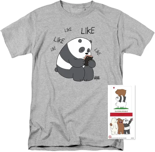 Vista 2 de Popfunk Classic We Bare Bears - Camiseta y pegatinas de red de dibujos animados