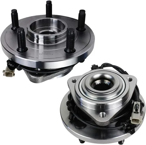 Vista 10 de Autoround 513234 Conjunto de cubo y rodamiento de rueda delantera compatible con Jeep Grand Cherokee/Commander 2005 2006 2007 2008 2009 2010 5