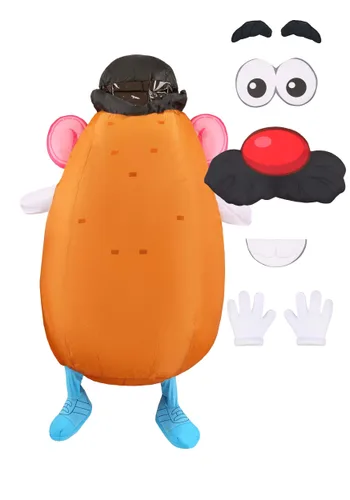 Vista 7 de Disfraz de Sr. Cara de Papa inflable para adulto Multicolor