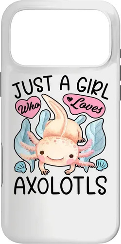 Vista 22 de Just A Girl Who Loves Axolotls Axolotl Lovers Funny Kawaii Case for iPhone 16