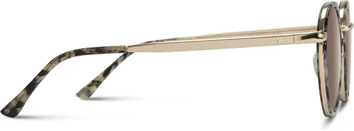 Vista 5 de WearMe Pro - Gafas de sol redondas con marco de metal para mujer