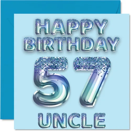 Vista 143 de Stuff4 Tarjeta de primer cumpleaños para niños, globo de fiesta con purpurina azul, tarjetas de feliz cumpleaños para niño de 1 año, nieto, hijo, 57