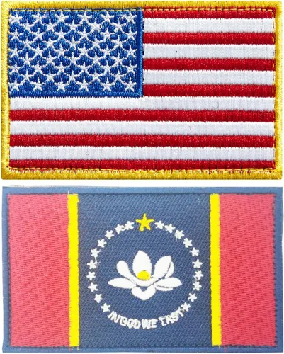 Vista 33 de stidsds Paquete de 2 parches bordados con la bandera de Estados Unidos de Alabama Alabama, bandera de Estados Unidos, bandera de Estados Unidos