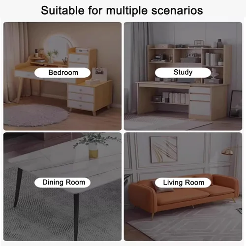 Vista 9 de Juego de 2/4 sillas de comedor, sillas de comedor de madera, silla tapizada para sala de estar, silla de vestíbulo sin brazos con respaldo curvo