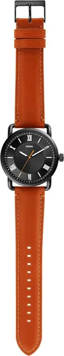 Vista 5 de Fossil Copeland - Reloj de cuarzo de acero inoxidable con correa de piel para hombre