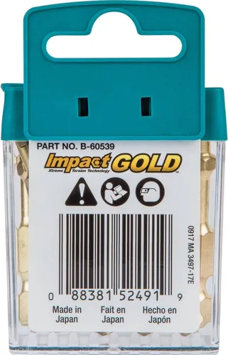 Vista 4 de Makita B-60539 Impact Gold #2 Receso cuadrado 2″ Broca de potencia, 15/Pk