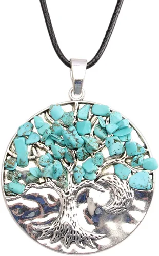 Vista 20 de Collares de cuentas de colores para mujer, collar de perlas turquesas, collar de cuentas de playa de verano, collares bohemios para mujer