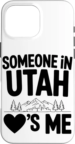 Vista 19 de Someone in Utah Loves Me Long Distance Family Case for iPhone 16