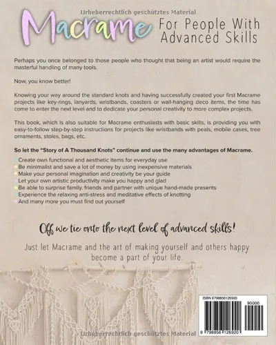Vista 2 de Macrame For People With Advanced Skills And Beginners with Basic Skills (German Edition)