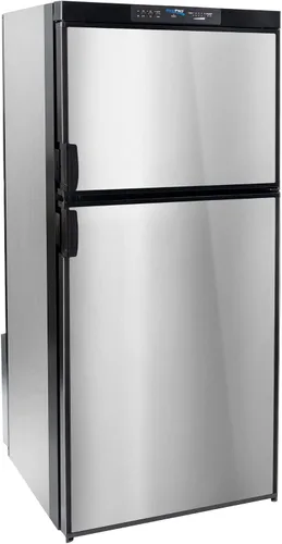 Vista 9 de Refrigerador RecPro RV 6.3 pies cúbicos de gas y eléctrico Acabado negro o acero inoxidable 110V / 12V / Gas propano (Acabado negro)
