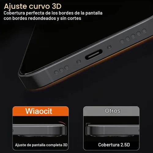 Vista 5 de Wiaocit Tempered Glass Screen Protector for iPhone 13 Pro