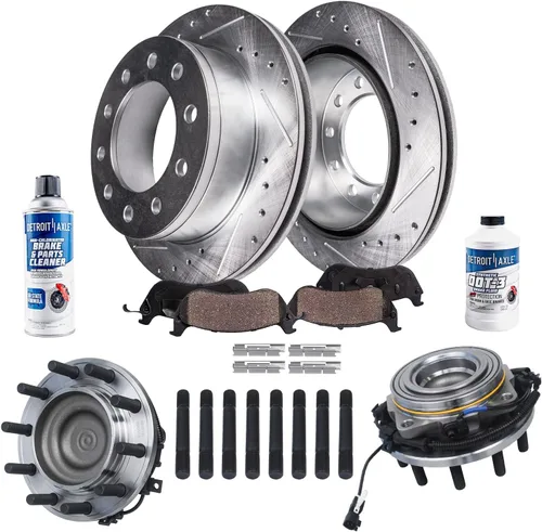 Vista 55 de Detroit Axle - Rotores de freno para Toyota Avalon 2020-2021 Camry 2020-2024, repuesto de rotores de freno de disco perforados y ranurados: rotor