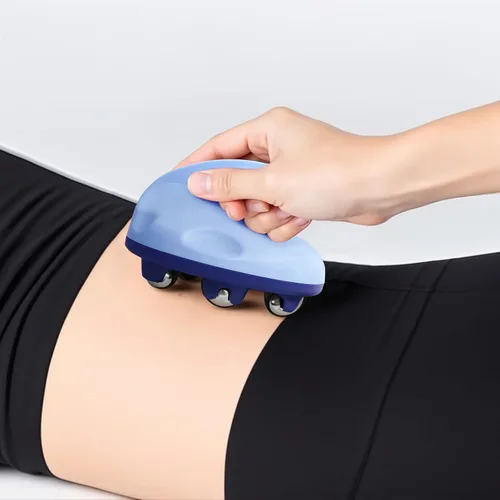 Vista 5 de Rodillo de Masaje Linfático para Eliminación de Celulitis y Escultura Corporal - Herramienta de Masaje de Celulitis Manual para Eliminación de Azul