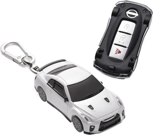 Vista 12 de Funda para llavero Nissan, versión mejorada con lámpara, compatible con Nissan Altima Maxima Sentra Armada Pathfinder Rogue Smart Remote Key y llave