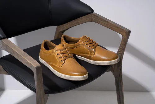 Vista 9 de Jousen Zapatos deportivos de moda para hombre, zapatos casuales retro de cuero para hombre, vestido transpirable