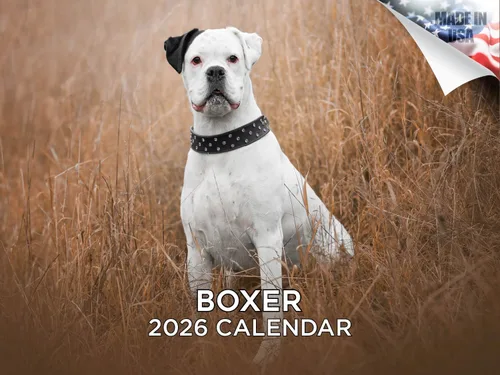 Vista 78 de Calendario de Lebrel Afgano 2025 2026, calendario mensual de pared de raza canina, 12" x 18" abierto, papel grueso sin traspaso, ideal para regalo